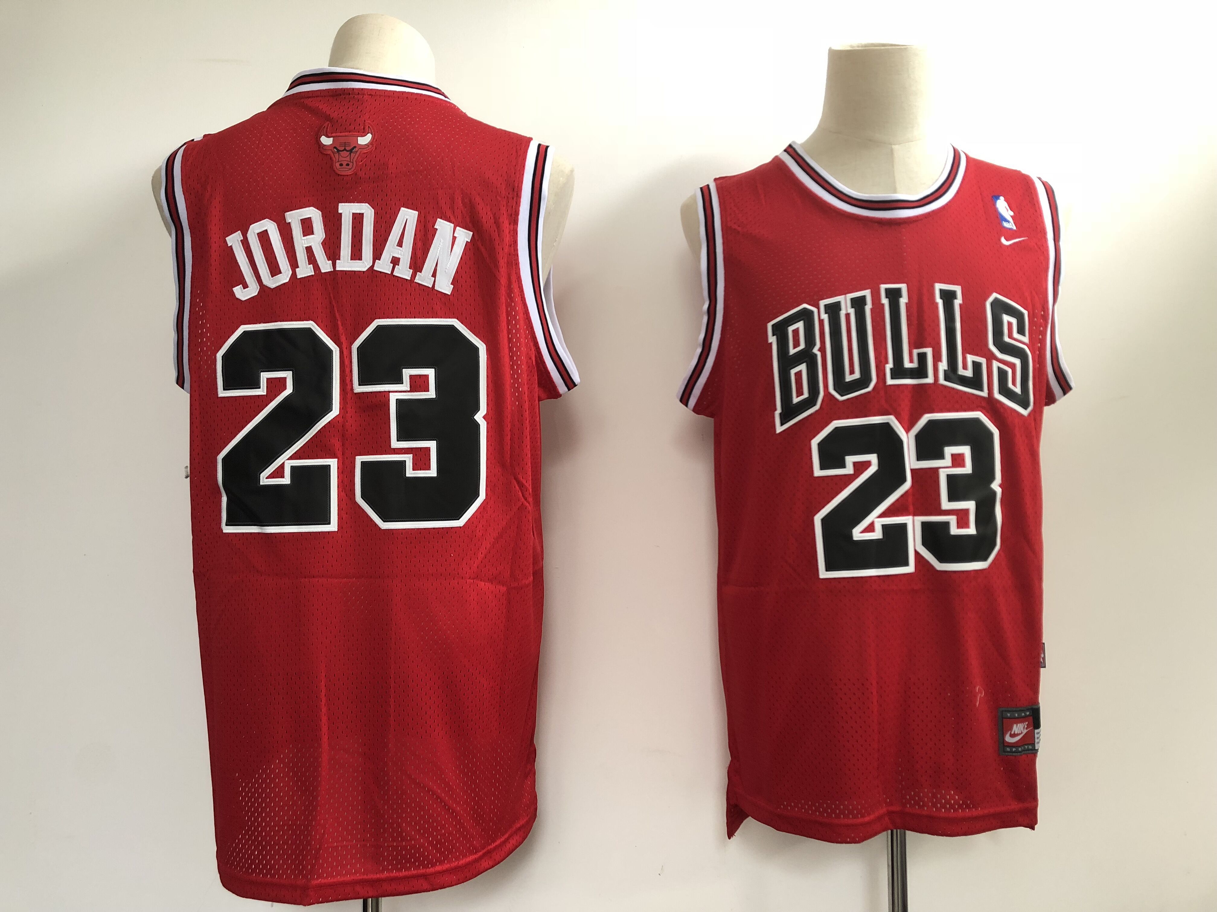 Men Chicago Bulls #23 Jordan Red Throwback 2021 Nike NBA Jersey->new york knicks->NBA Jersey